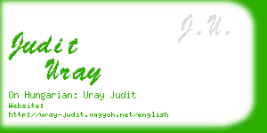 judit uray business card